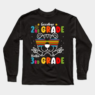 Goodbye 2nd Grade Graduation Hello 3rd Grade Last Day Of School tiger Long Sleeve T-Shirt